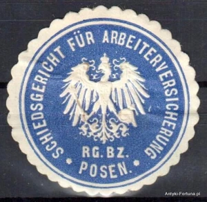 Winieta, siegielmarke , zalepka - Posen - Poznań - Pl 196 Ubezpieczenia