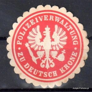 Winieta, siegielmarke , zalepka - Deutsche Krone - Wałcz - Pl 199