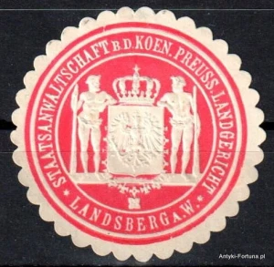 Winieta, siegielmarke , zalepka - Landsberg - Gorzów Wlkp. - Pl 208