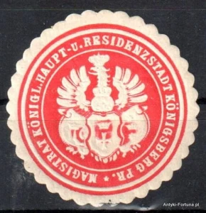 Winieta, siegielmarke , zalepka - Konigsberg - Królewiec - Pl 210