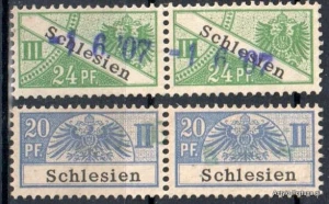 Znaczek revenue  - Schlesien - Śląsk - parki