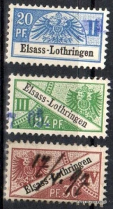 Znaczek revenue  - Elsass - Lothringen 