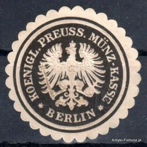 Winieta, siegielmarke , zalepka - Berlin  Munz Kasse  - Nr 523
