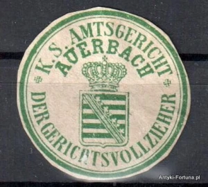  Winieta, siegielmarke - Auerbach - Nr 530/A