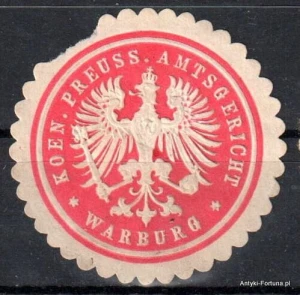  Winieta, siegielmarke - Warburg - Nr 544/A