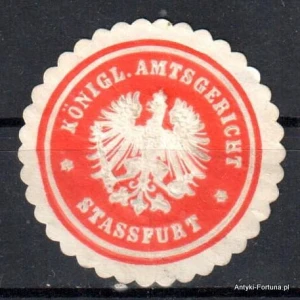  Winieta, siegielmarke - Strassfurt - Nr 551/A