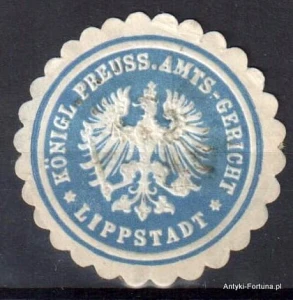  Winieta, siegielmarke, zalepka  - Lippstadt - Nr 553/A
