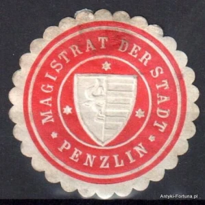  Winieta, siegielmarke - Penzlin - Nr 554/A
