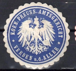  Winieta, siegielmarke , zalepka - Verden a.d. Aller - Nr 560/A