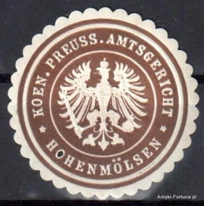  Winieta, siegielmarke , zalepka - Hohenmolsen - Nr 564/A