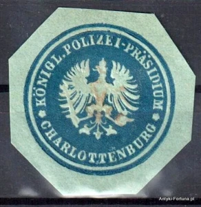  Winieta, siegielmarke , zalepka -  Charlottenburg - Nr 565/A Policja