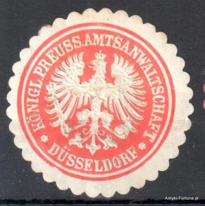  Winieta, siegielmarke , zalepka - Dusseldorf - Nr 568/A