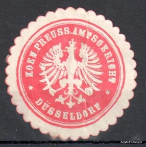  Winieta, siegielmarke  , zalepka - Dusseldorf - Nr 569/A