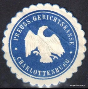  Winieta, siegielmarke , zalepka - Charlottenburg - Nr 584/A