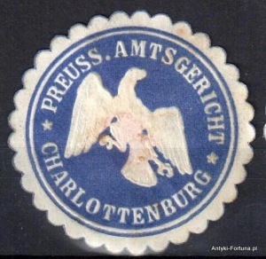  Winieta, siegielmarke , zalepka -  Charlottenburg - Nr 586/A 