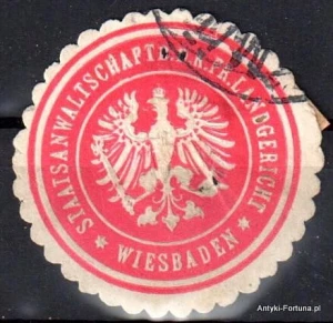  Winieta, siegielmarke , zalepka -  Wiesbaden - Nr 594/A 