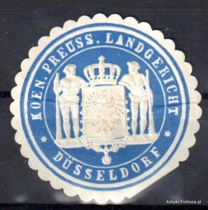  Winieta, siegielmarke , zalepka -  Dusseldorf - Nr 595/A 