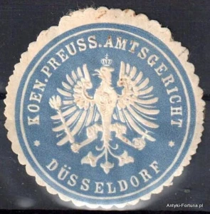  Winieta, siegielmarke , zalepka -  Dusseldorf - Nr 596/A 