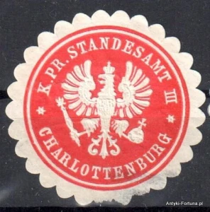  Winieta, siegielmarke , zalepka -  Charlottenburg - Nr 606/A 