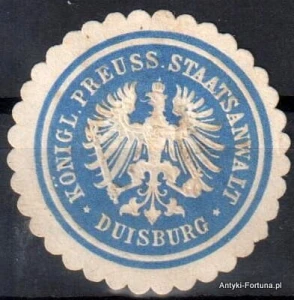  Winieta, siegielmarke , zalepka - Duisburg  - Nr 608/A
