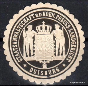  Winieta, siegielmarke , zalepka - Duisburg  - Nr 609/A