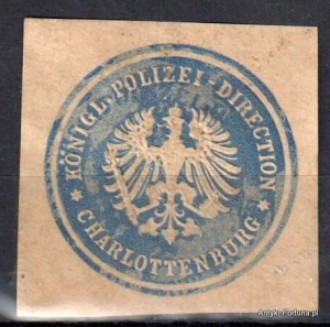  Winieta, siegielmarke , zalepka  - Charlottenburg -  Nr 617/A  Polizei