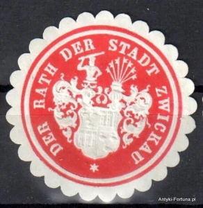  Winieta, siegielmarke , zalepka  - Zwickau - Nr 621/A