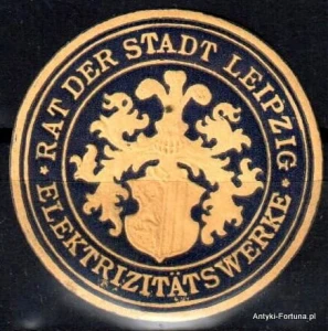  Winieta, siegielmarke , zalepka  - Leipzig - Elektrizitats werke - Nr 623/A