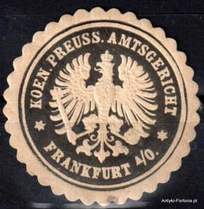  Winieta, siegielmarke , zalepka - Frankfurt a.O. - Nr 626/A