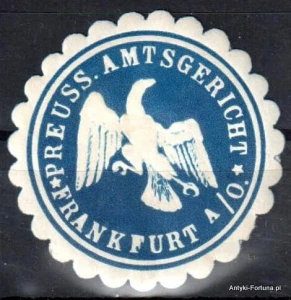  Winieta, siegielmarke , zalepka - Frankfurt a.O. - Nr 627/A