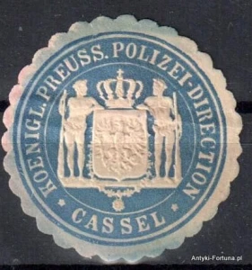  Winieta, siegielmarke , zalepka  - Cassel - Nr 637/A  Policja