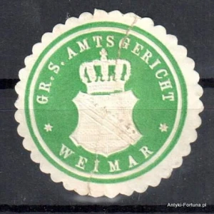  Winieta, siegielmarke , zalepka - Weimar - Nr 643/A