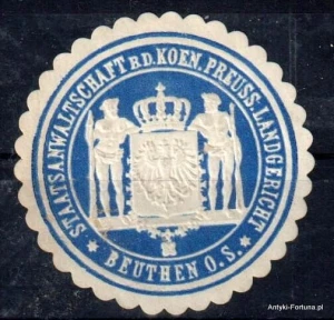 Winieta, siegielmarke , zalepka - Beuthen - Bytom - Pl 236