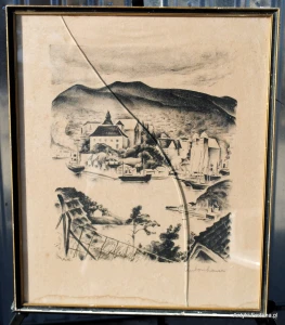 Obraz , rycina  , grafika - Port - Nr 12/H