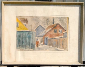 Obraz , rycina  , grafika - Spacer po Odense - Nr 70/H