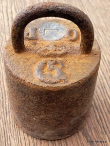 Ciężarek wagowy - 10 P sygnowany rok 1887 -Nr 8