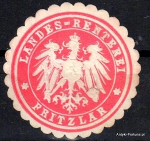  Winieta, siegielmarke  - Landes Renterei Fritzlar - Nr 669/A