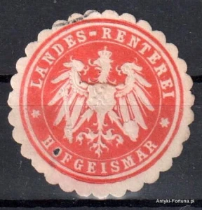 Winieta, siegielmarke - Landes Renterei Hofgeismar - Nr 671/A