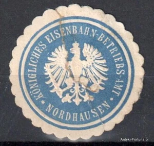  Winieta, siegielmarke - Nordhausen - kolej  Nr 677/A