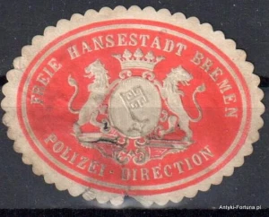  Winieta, siegielmarke  - Bremen - Policja - Nr 683/A