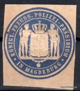  Winieta, siegielmarke - Magdeburg - Nr 684/A  Polizei