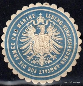  Winieta, siegielmarke  -  Versicherungs Armee und Marine - Nr 696/A