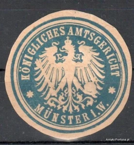  Winieta, siegielmarke  - Munster i W. - Nr 712/A