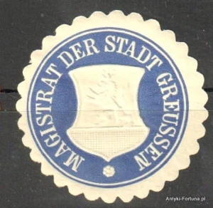  Winieta, siegielmarke  - Greussen - Nr 717/A