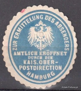  Winieta, siegielmarke  - Hamburg - Poczta - Nr 729/A