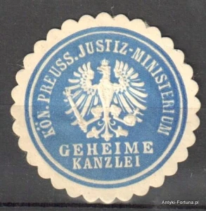  Winieta, siegielmarke  - Justiz ministerium - Nr 730/A