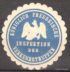  Winieta, siegielmarke  - Inspektion Verkehrstruppen - Nr 732/A