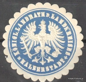 Winieta, siegielmarke  - Halberstadt - Nr 744/A