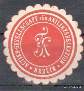  Winieta, siegielmarke - Anilinfabrikation Berlin - Nr 747/A