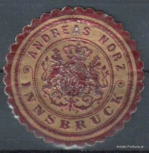  Winieta, siegielmarke  - Insbruck - Andreas Norz - Nr 760/A